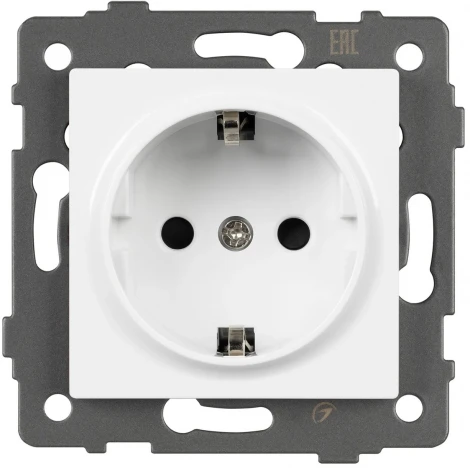 Механизм электрической розетки SCT-MEU1-PL-WH-V (250V, 16A) (Arlight) 049814