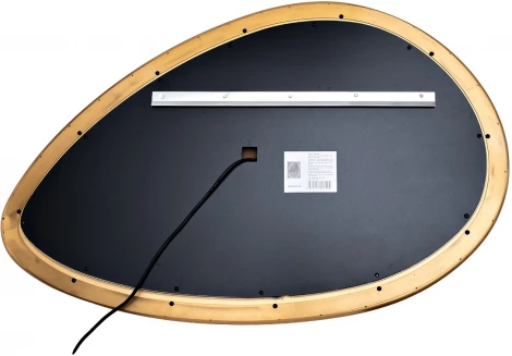 Зеркало в металл. раме золотого цвета с подсветкой LED 65*100см Garda Decor арт.19-OA-9114