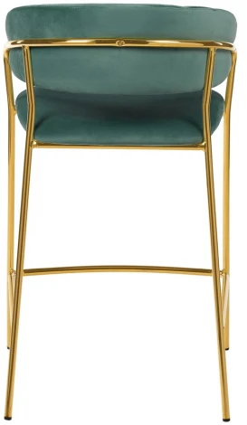 Стул полубарный Turin мятный с золотыми ножками Bradex Home FR 0913