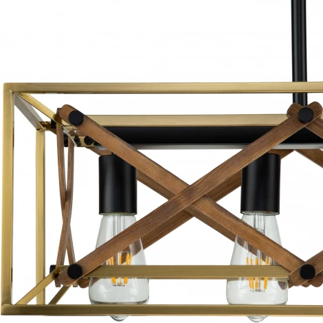 Люстра потолочная на штанге Storia V000066 (10002/5R Black)