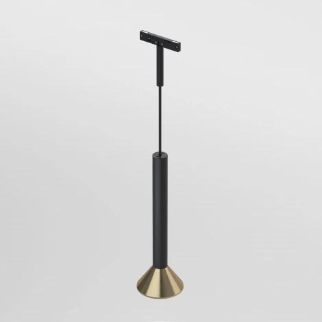 Трековый светильник магнитный Elektrostandard Mini Magnetic 85164/01 3W 3000K (черный/латунь) (LED, 24V, круглые)