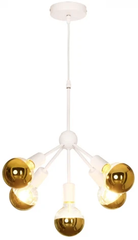 Подвесная люстра Lussole Elmira LSP-8268-G Kenner (220V, на проводе, шарики, молекулы, IP21)