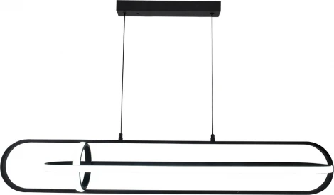 Подвесной светодиодный светильник с таймером Escada Orbital 10255/3LED 65Вт, с ПДУ, металл/силикон, черный (220V, на проводе)