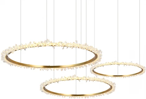 Подвесной светильник светодиодный ЛаураЛюкс 08454-40+60+80P,36 Kink Light (220V, на тросе, кольцо)