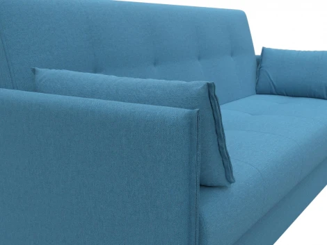 Диван-книжка Лига-018 (Голубой/Рогожка) Лига Диванов арт.125609