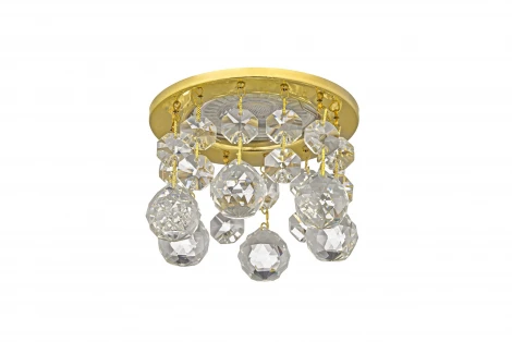 Встраиваемый светильник хрустальный Dio D'Arte Osimo Gold GU10.5.14.9.5.118 G