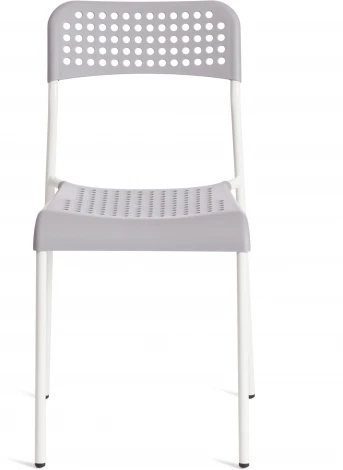 Стул ADDE (mod. C-049) / 1 шт. в упаковке (Металл,Пластик /Серый,Белый)