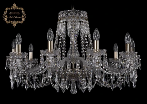 Подвесная люстра Art Classic 11.23 11.23.10.300.Br.Dr (220V, хрусталь, на цепи, подсвечник, свеча)