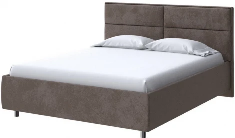 PROxSON Кровать Pado без основания (Ткань: Велюр Casa Кофейный) 140x190