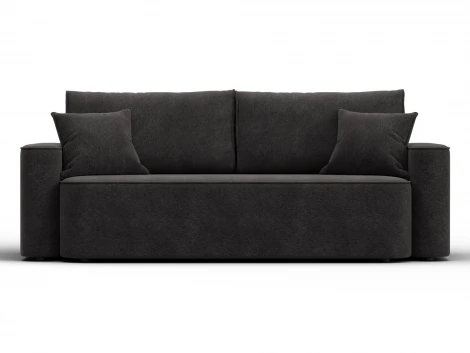 Диван прямой Лига-118 НПБ (ДСП,ЛДСП,Брус,Фанера,Велюр/Темно-коричневый) Лига Диванов 137079