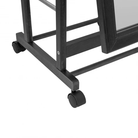 Вешалка с зеркалом Leset Сиэтл (Массив бука,Металл,Пластик/Венге) арт.2000000092355