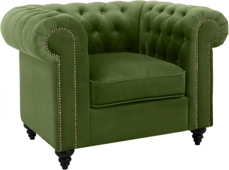 Кресло Chester Classic ОГОГО (арт.333696), (Ткань/Зеленый)