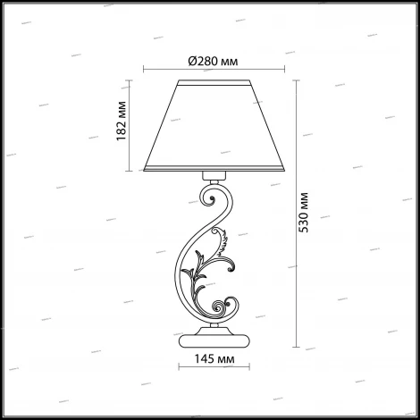 Интерьерная настольная лампа Odeon Light Urika 2680/1T