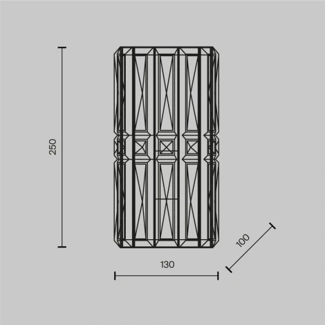 Бра Maytoni Facet MOD094WL-01G (220V, хрусталь, круглые)