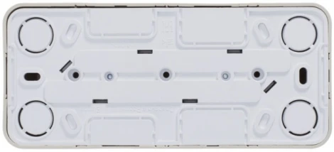 Розетка накладная тройная без заземления (бежевый) Systeme Electric Blanca BLNRA000317