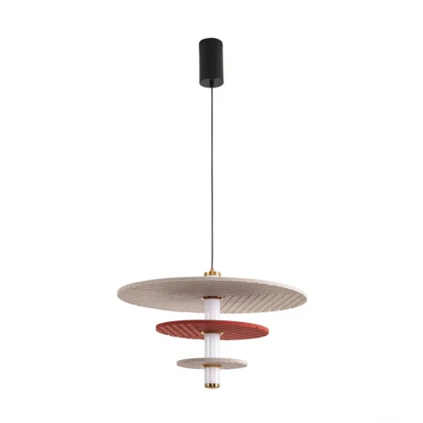 Подвесной светильник светодиодный Lumion Felta 8296/11AL черный/бежевый/бурый, металл/фетр/акрил LED 11W 3000K 220V (на проводе, круглые)