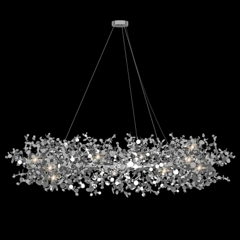Подвесная люстра Loft It Spark 10101/1000 Chrome (220V, на тросе, лепестки)