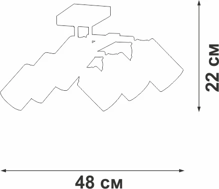 Потолочная люстра на штанге Vitaluce V2833-1/6PL (220V)