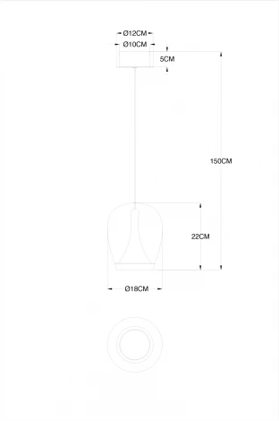 Подвесной светильник Divinare Campo 5875/51 SP-15 (LED, 220V, на проводе)