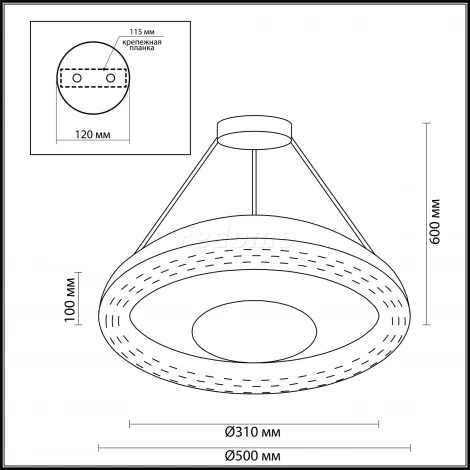 Подвесной светильник Odeon Light Benso 4623/48L