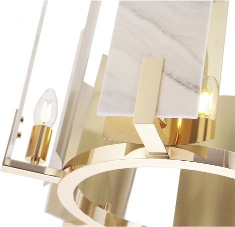 Подвесная люстра Crystal Lux DELUXE SP6 (220V, на тросе, круглые)