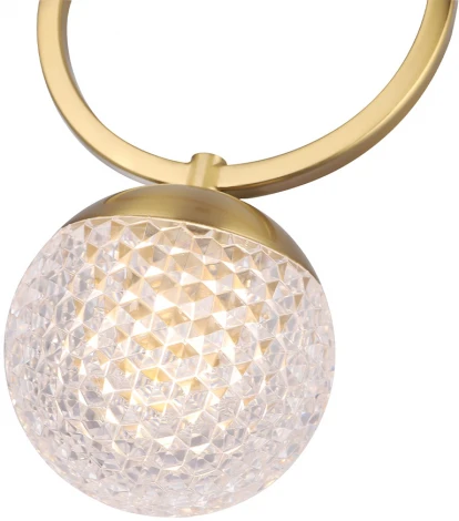 Светильник подвесной Crystal Lux Carolina SP1 V1 BRASS (220V, на проводе, шар)