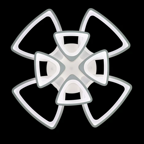 Потолочная люстра ярусная Natali Kovaltseva INNOVATION STYLE 83038 (регулировка яркости, LED, 220V, пульт управления, умный дом - LampSmart)