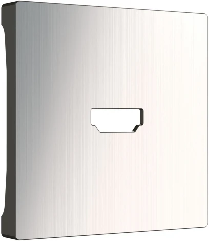Накладка для розетки HDMI (глянцевый никель) Werkel WL02-HDMI-CP (a040418)