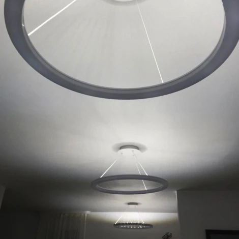 Подвесной светильник Citilux Электрон CL710B64S (LED, 220V, пульт управления, на тросе, кольцо)