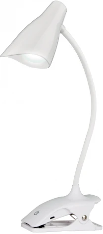 Интерьерная настольная лампа на прищепке Uniel TLD-560 White/LED/280Lm/5000K/Dimmer (220V, диммер, сенсорный выключатель)