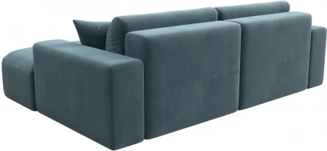 Диван угловой Лига-036 НПБ Классик правый угол (Бирюзовый/Велюр) Лига Диванов арт.121374