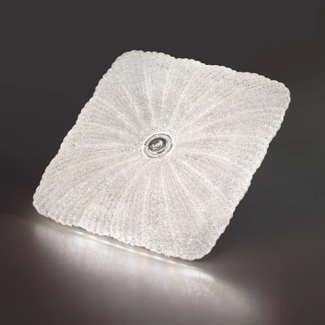 Настенно-потолочный светильник Sonex Fortuna 7730/72L металл/пластик/белый/прозрачный LED 72Вт пульт ДУ (220V)