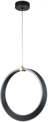 Подвесной светильник 14014/A/1P Black Indigo Parade V000070L (регулировка яркости, LED, 220V, пульт управления, на проводе, кольцо)