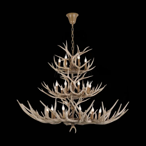 Подвесная люстра ST Luce Corna SL153.703.27 (220V, на цепи, подсвечник, свеча, рога)