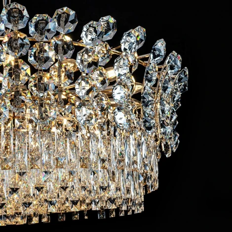 Подвесная люстра хрустальная Modelux MODELUX ML.7550.33 GD