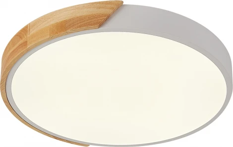 Потолочный светильник светодиодный Natali Kovaltseva Scandinavian LED LAMPS 81181 с пультом ДУ, моб. приложением 120W, белый, LED