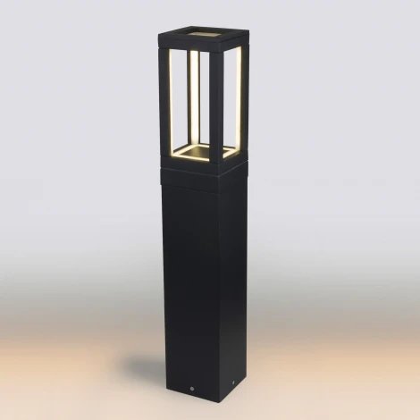 Наземный уличный светильник светодиодный Elektrostandard Frame 1529 TECHNO LED 3000K чёрный