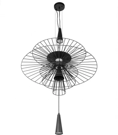 Подвесной светильник Loft It Star 10141/600 Black (220V, на проводе, круглые, летающая тарелка)