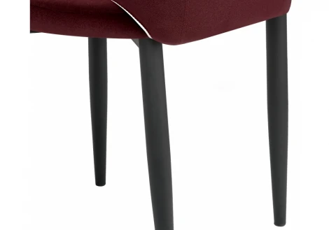 Обеденный стул на металлокаркасе Woodville Vener wine red 11704