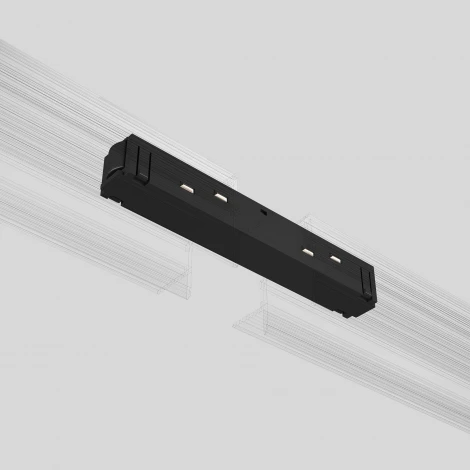 Прямой коннектор черный Elektrostandard Slim Magnetic 95135/00