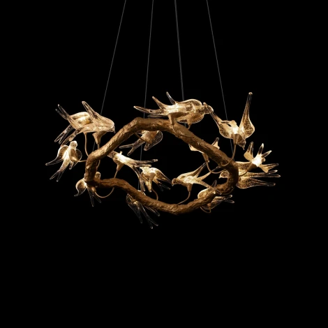 Подвесной светильник Loft It Voa 10378/800 (LED, 220V, на тросе, ветки, птички)