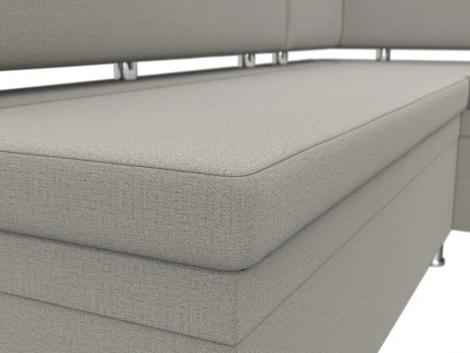 Диван кухонный угловой Стайл правый угол (Бежевый/Рогожка) Лига Диванов арт.122524