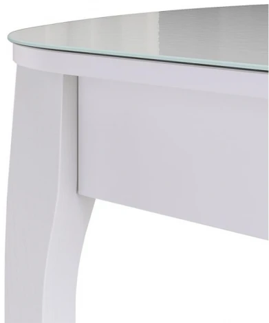 Стеклянный стол Woodville Экстра 2 белый / белый 505334