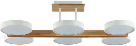 Потолочная люстра на штанге Lumion Plato 8030/108CL белый, дерево/металл, акрил LED 72W 3000-6000К 220V
