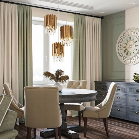 Подвесная люстра хрустальная Modelux MODELUX ML.20208.3 GD