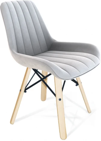 Стул Sheffilton SHT-ST37/S70 серое облако/прозрачный лак