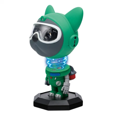 Детский ночник космопёс зеленый с ПДУ Lumin'arte Tl TL01