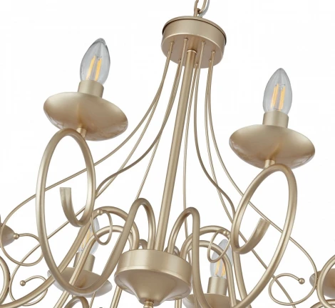 Подвесная люстра Arte Milano AM349159 349159/8 CG (220V, на цепи, подсвечник, свеча)