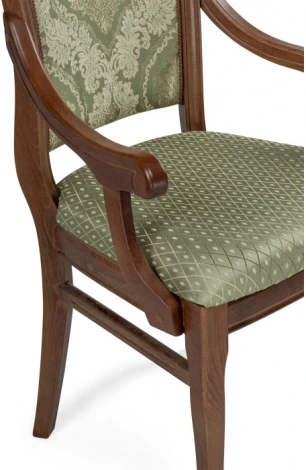 Кресло Woodville Линет soprano nefrit / ромб / миланский орех 543603