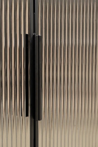 GD-10012-6-2 Шкаф Alto двухд c выдвиж ящик, цвет серый Кобальт, двер стекло(рифленое) 100*57*230.5см Garda Decor